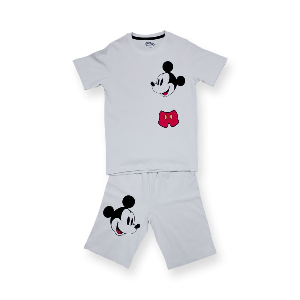 Mickey Red Cream Summer Set (T-Shirt + Shorts)