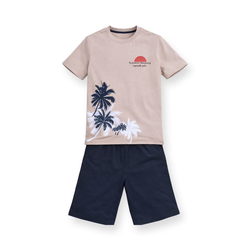 Tree Skin Black Summer Set (T-Shirt + Shorts)