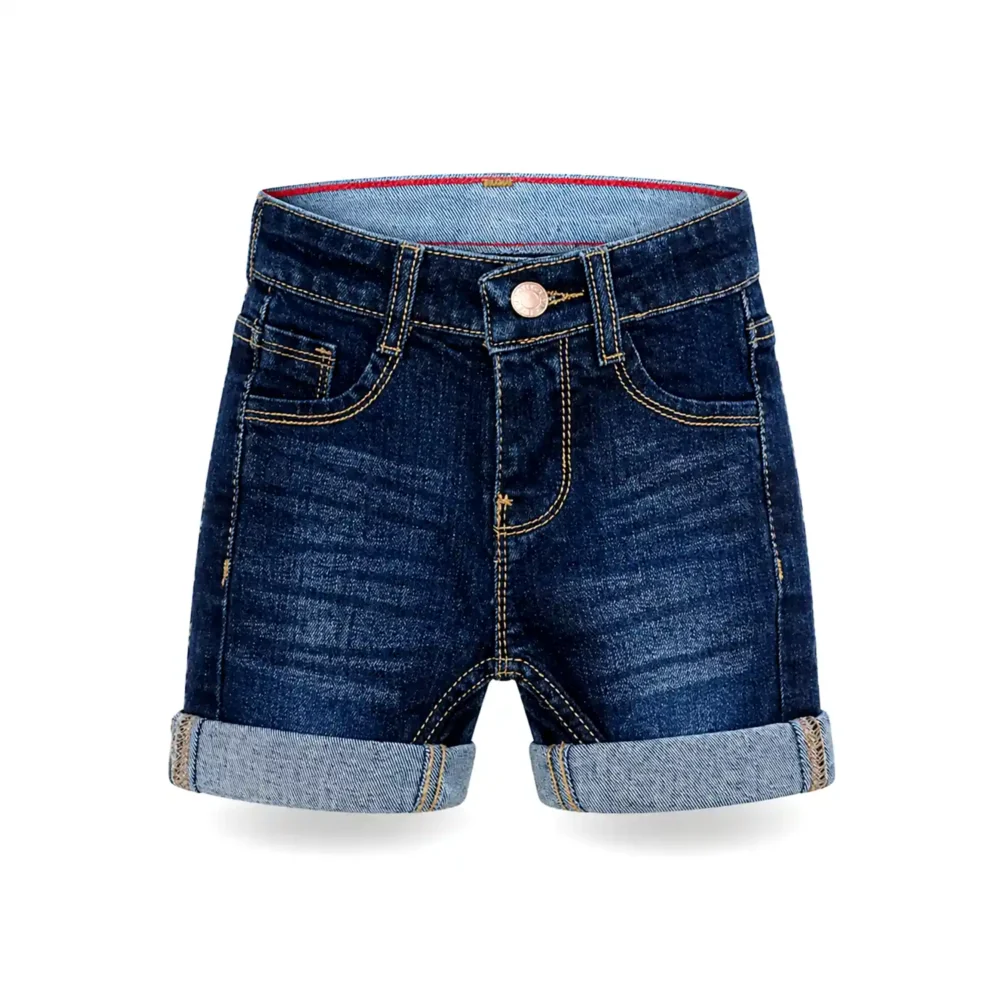 Dark Blue Boys Denim Shorts – Casual Summer Wear