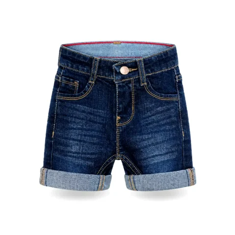 Dark Blue Boys Denim Shorts – Casual Summer Wear