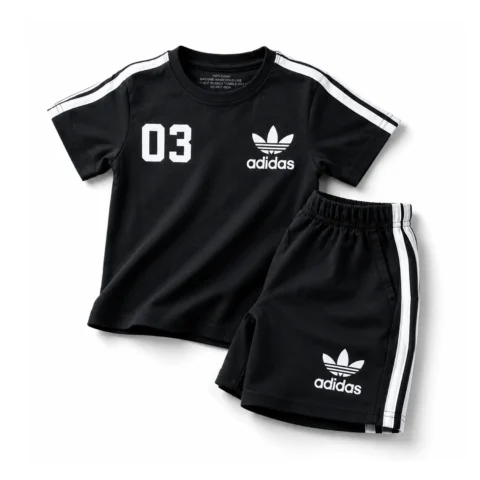 Adidas Black Tracksuit Set