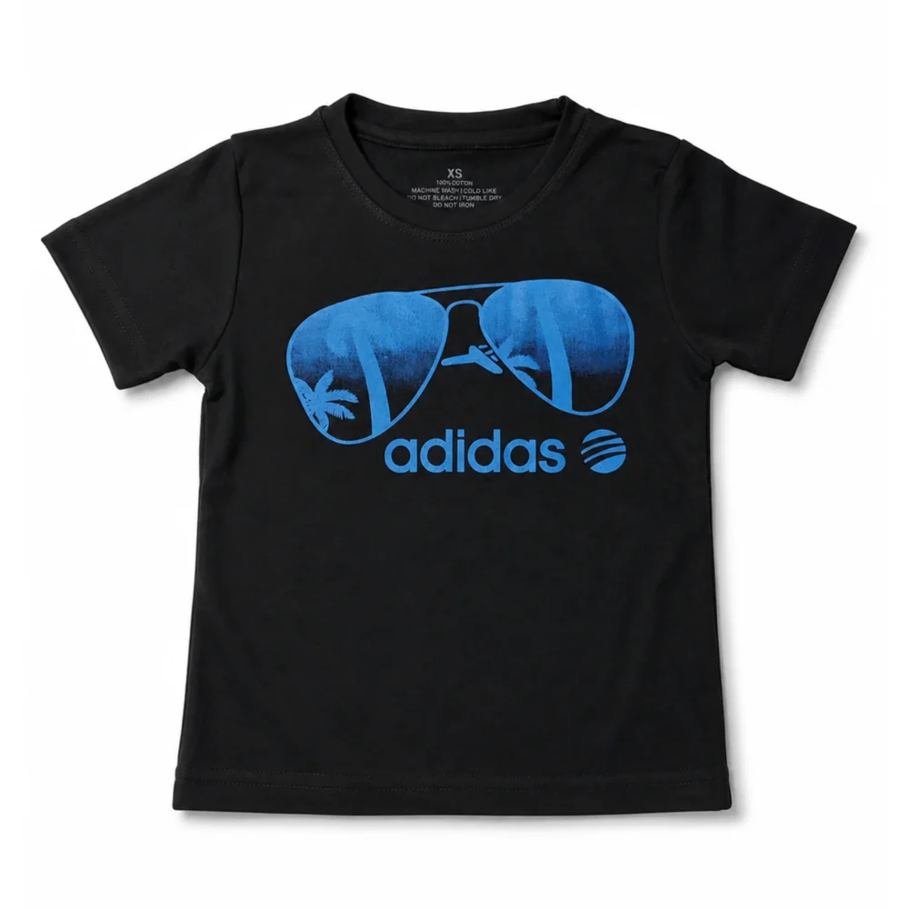 Adidas Black T-Shirt – Soft Cotton Casual Wear