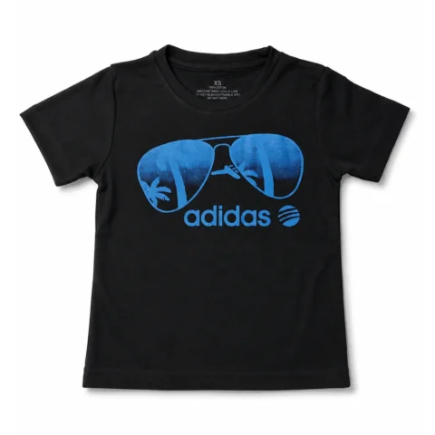 Adidas Black T-Shirt – Soft Cotton Casual Wear