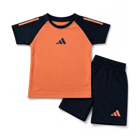 Adidas Orange & Black Tracksuit Set