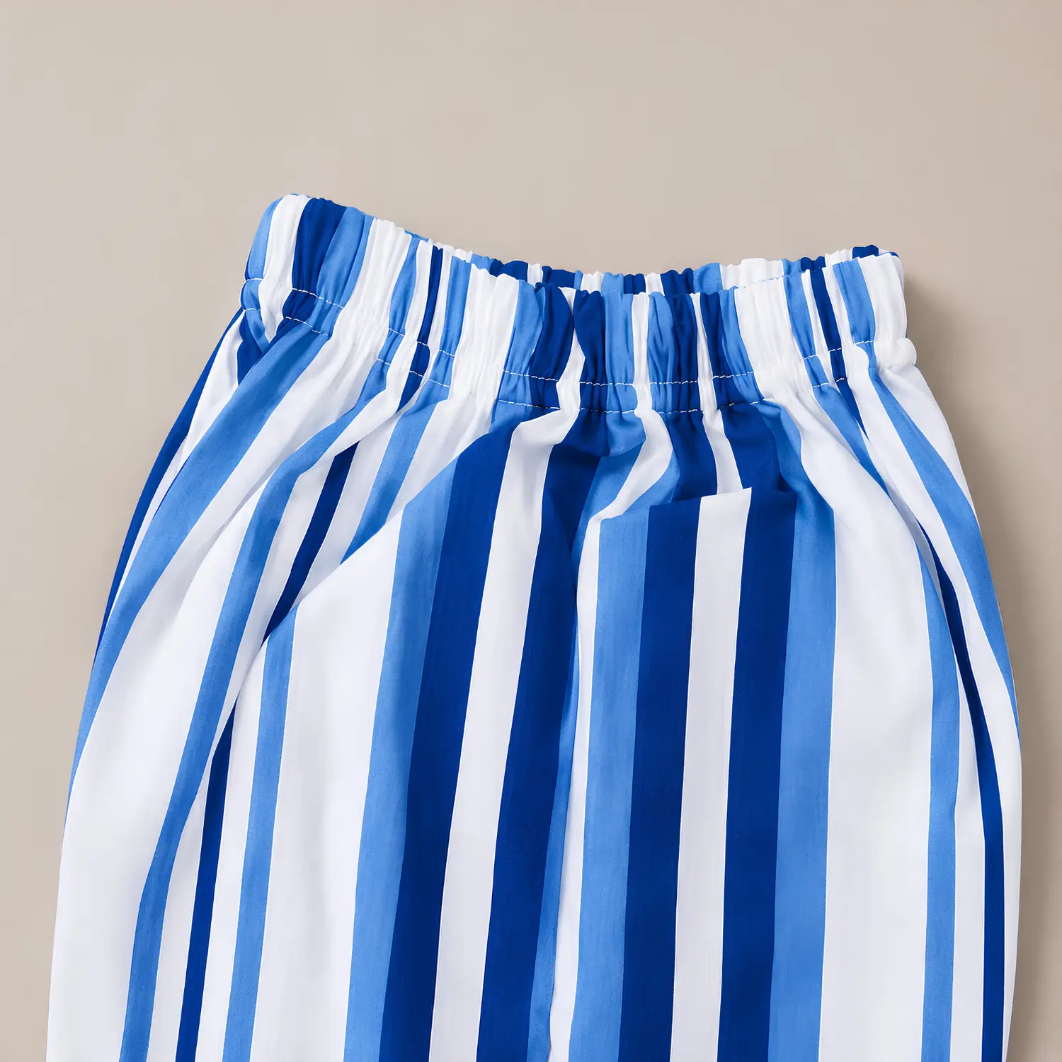 Boys Blue Striped Night Suit - Image 5