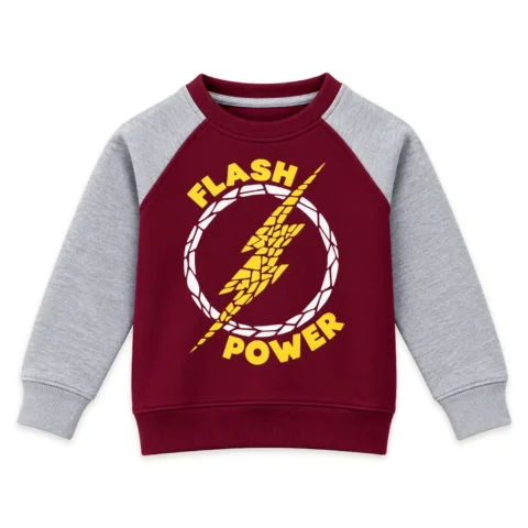 Boys Flash Maroon & Light Grey Sweatshirt