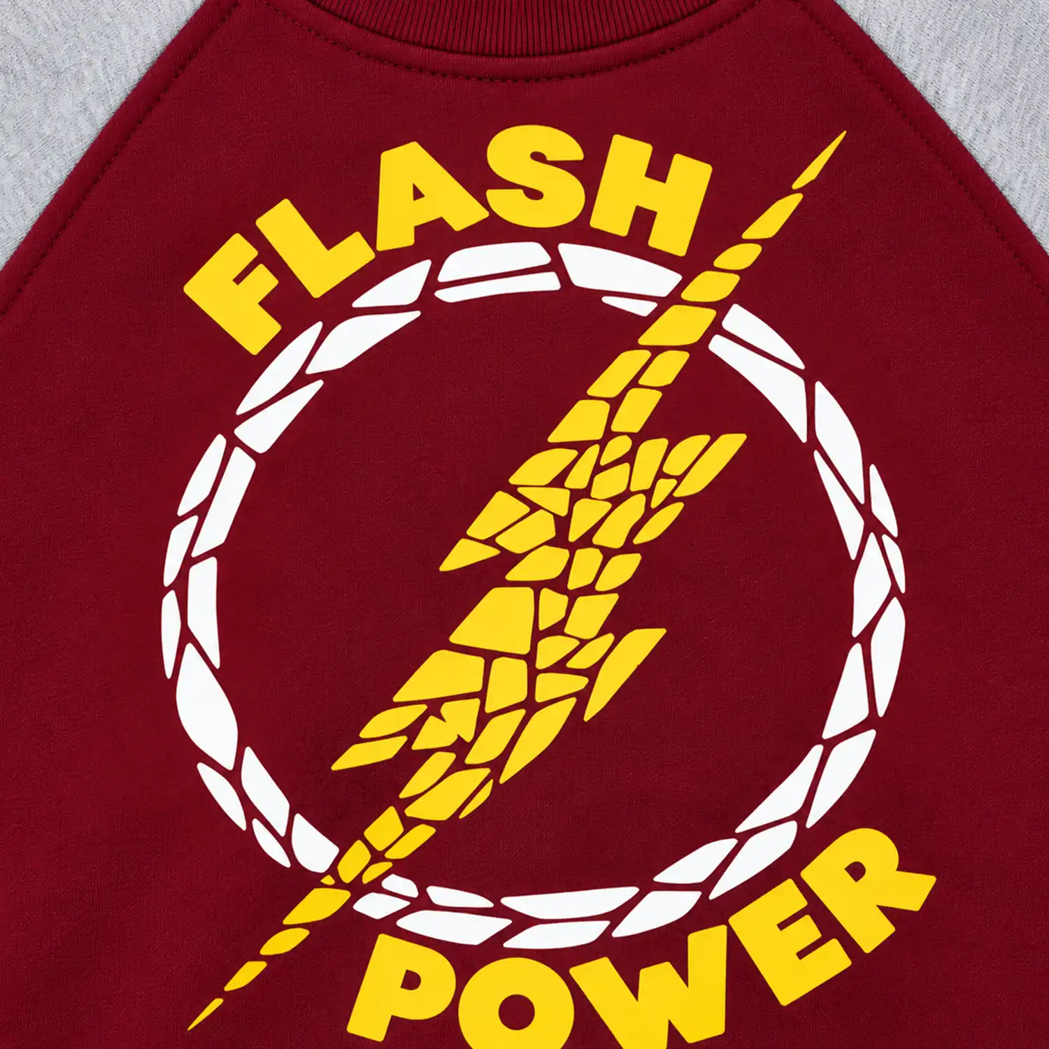 Boys Flash Maroon & Light Grey Sweatshirt - Image 3