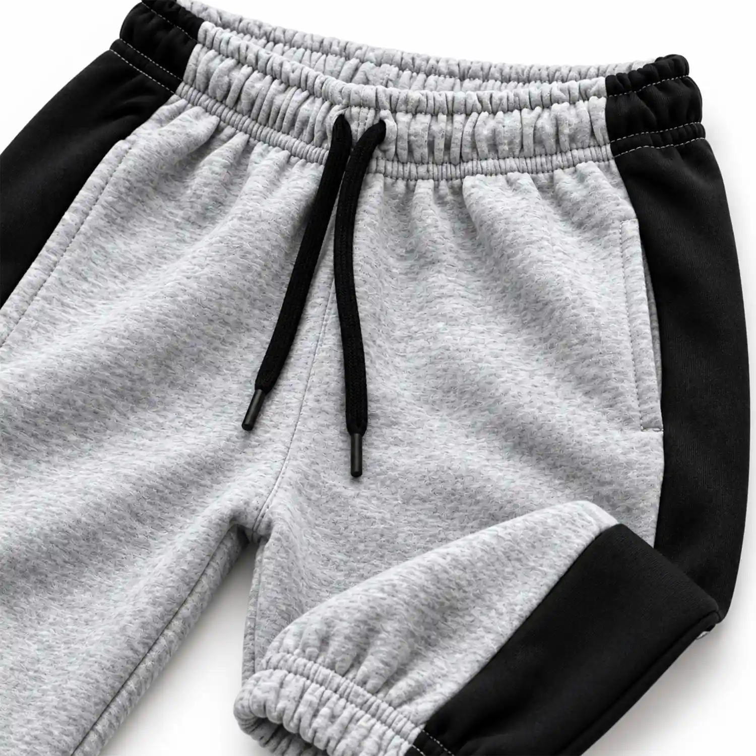 Boys Premium Hugo Boss Grey & Black Tracksuit Set - Image 4